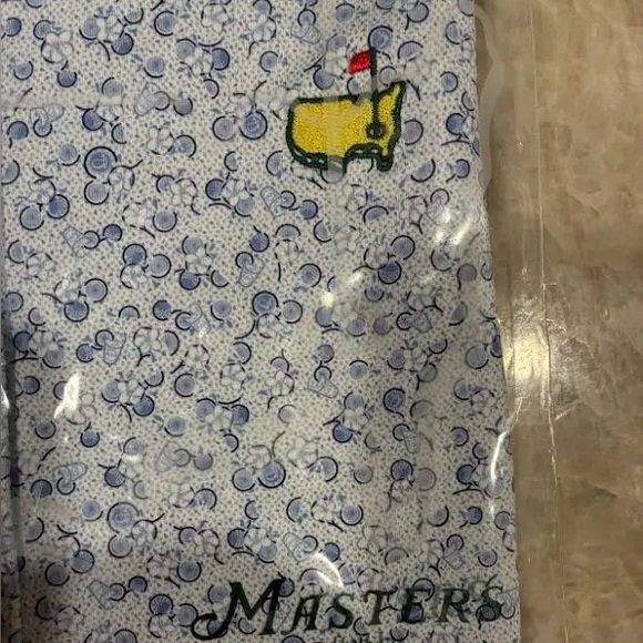 New Masters Peter Millar Blue and White Azaleas Polo - Picture 2 of 4